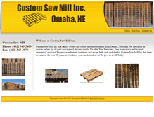 Tablet Screenshot of customsawmillinc.com